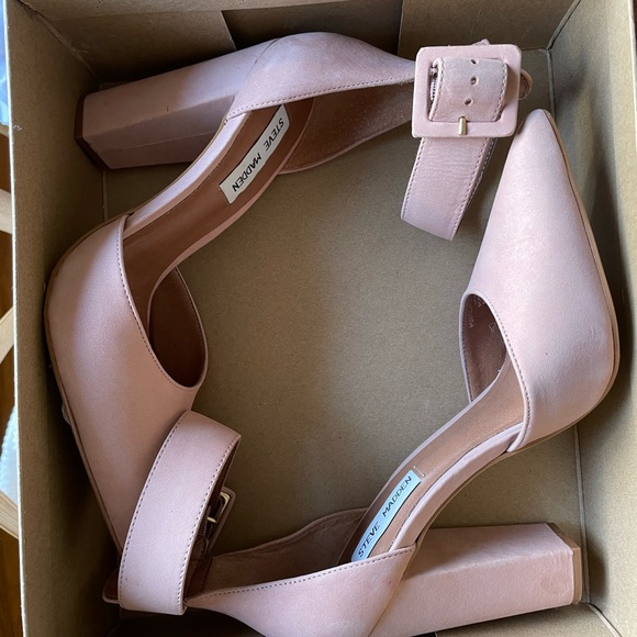 Steve Madden Ankle Strap Block Heel - Picture 4 of 8